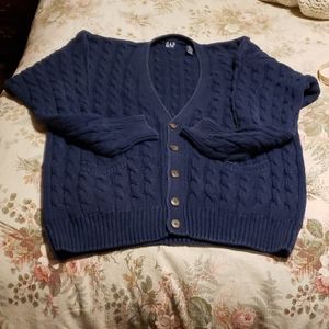 Vintage Men's Gap Cable Knit Cardigan